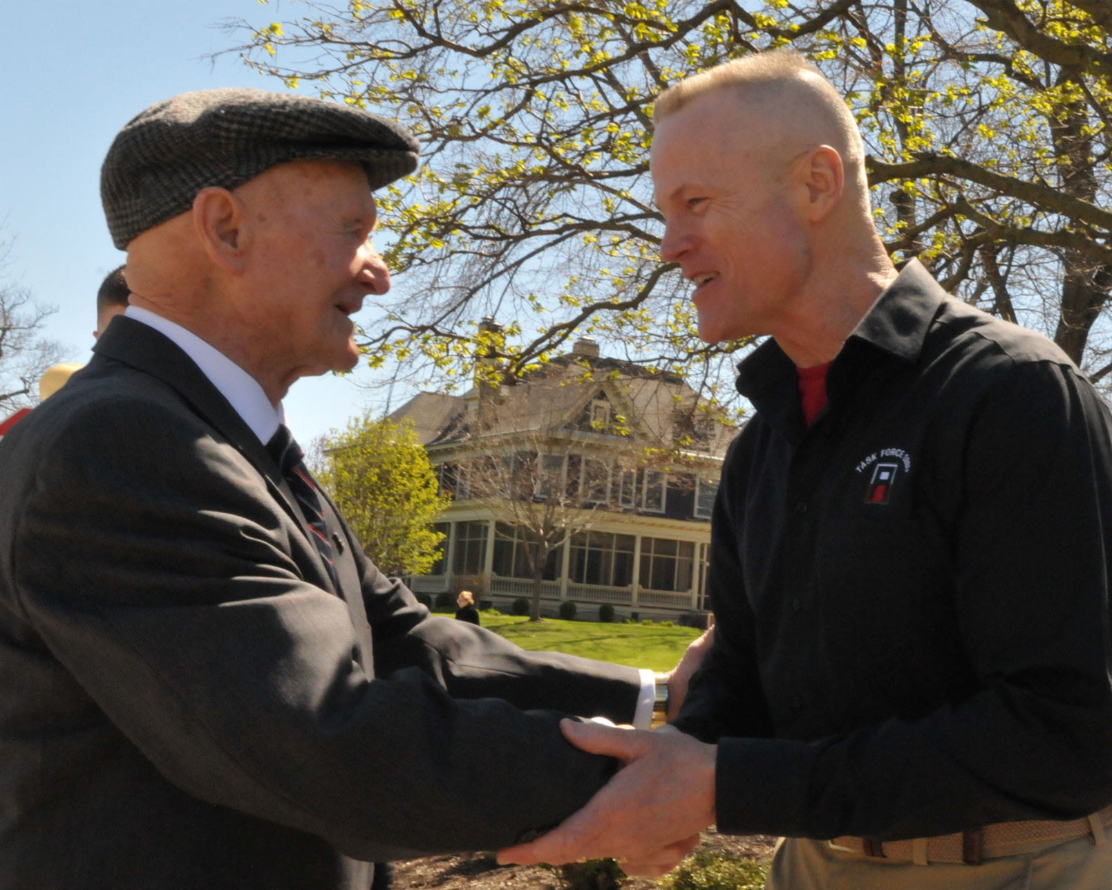 Veteran meets the general
